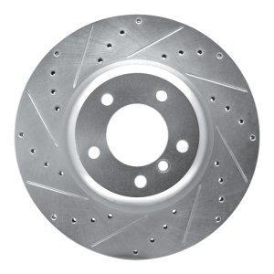 BMW 135IS Brake Rotor (1) - Front Left - R1 Concepts - Drilled & Slotted - Silver - `06-`13 BMW 135IS Brake Rotor (1) - Front Left - R1 Concepts - Drilled & Slotted - Silver - `06-`13